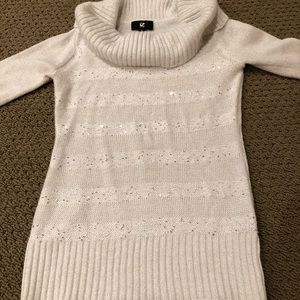 Women’s silver sequence sweater